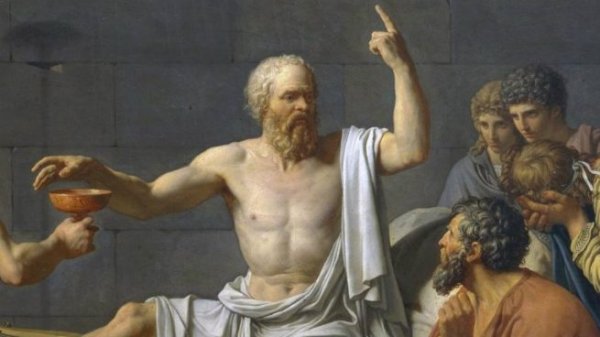 Sócrates con sus alumnos
