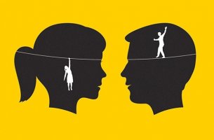imagen simbolizando a los Hombres y mujeres machistas