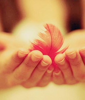 mano con pluma simbolizando la amabilidad