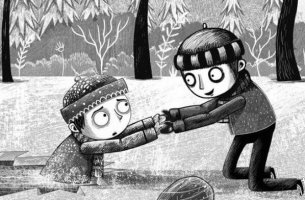 Niño ayudando a otro