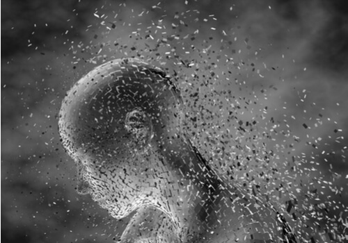 Perfil de la cabeza de una persona para representar los fenómenos que se dan durante el sueño