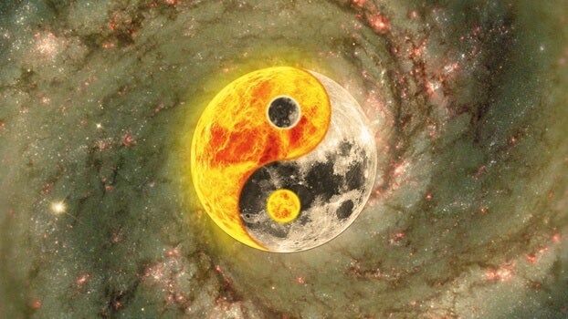 Símbolo representando la teoría del Yin y el Yang