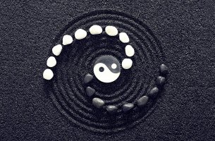 Símbolo representando la teoría del Yin y el Yang