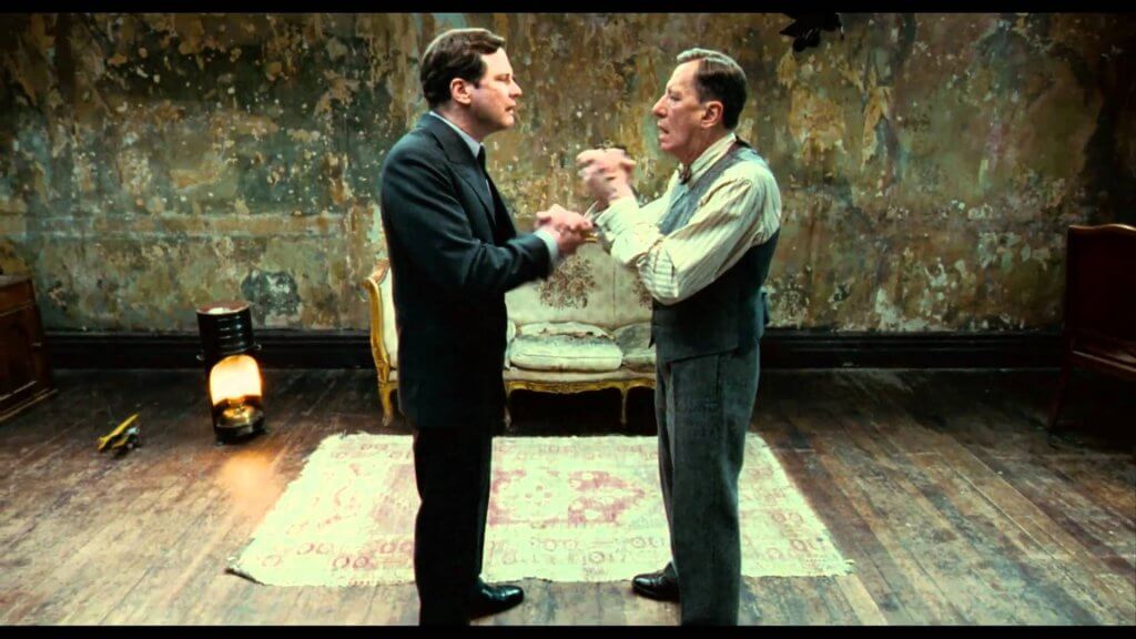 Dos hombres discutiendo