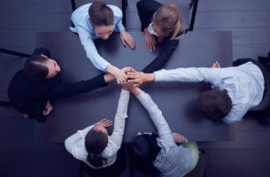 Equipo de trabajo unido