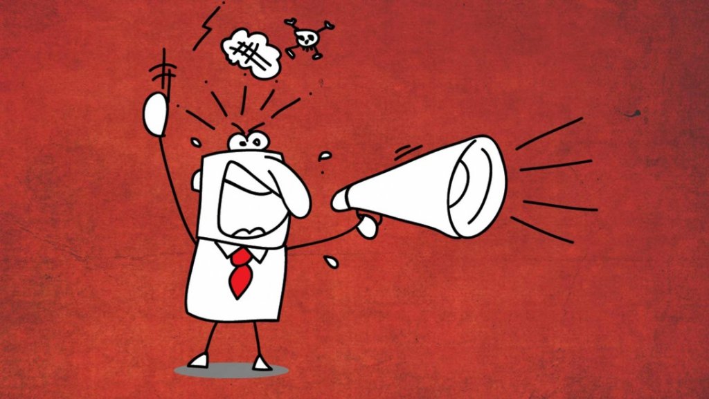 Figura con megáfono