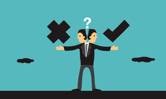 hombre valorando su ética y simbolizando las frases de Fiódor Dostoievski