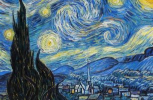 La noche estrellada de Van Gogh
