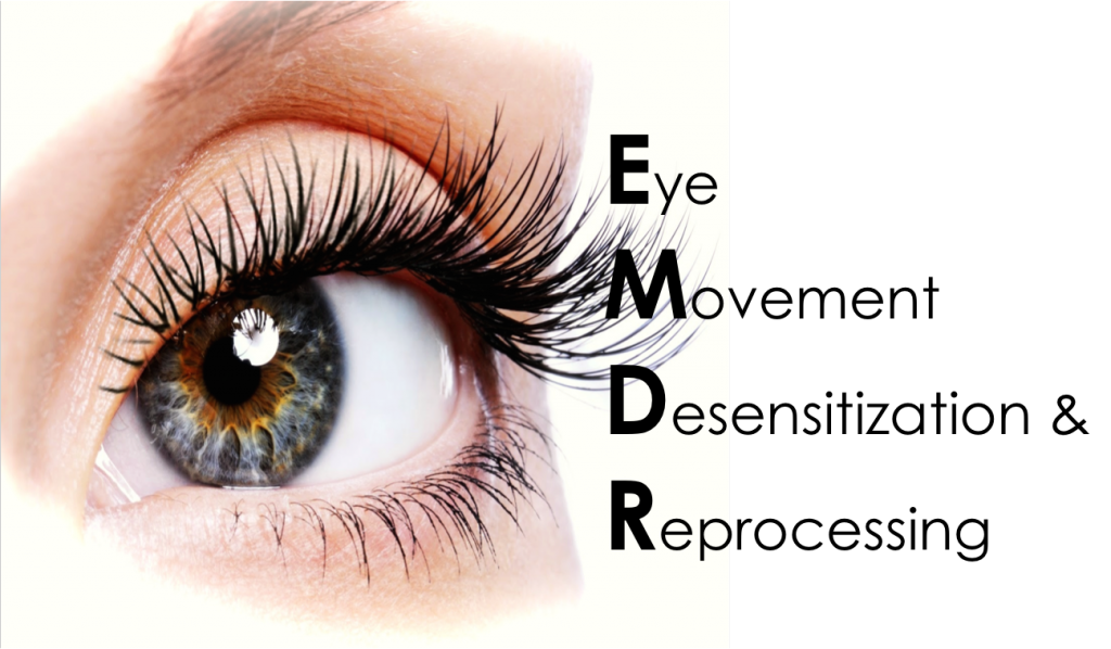 Ojo junto a las letras de EMDR