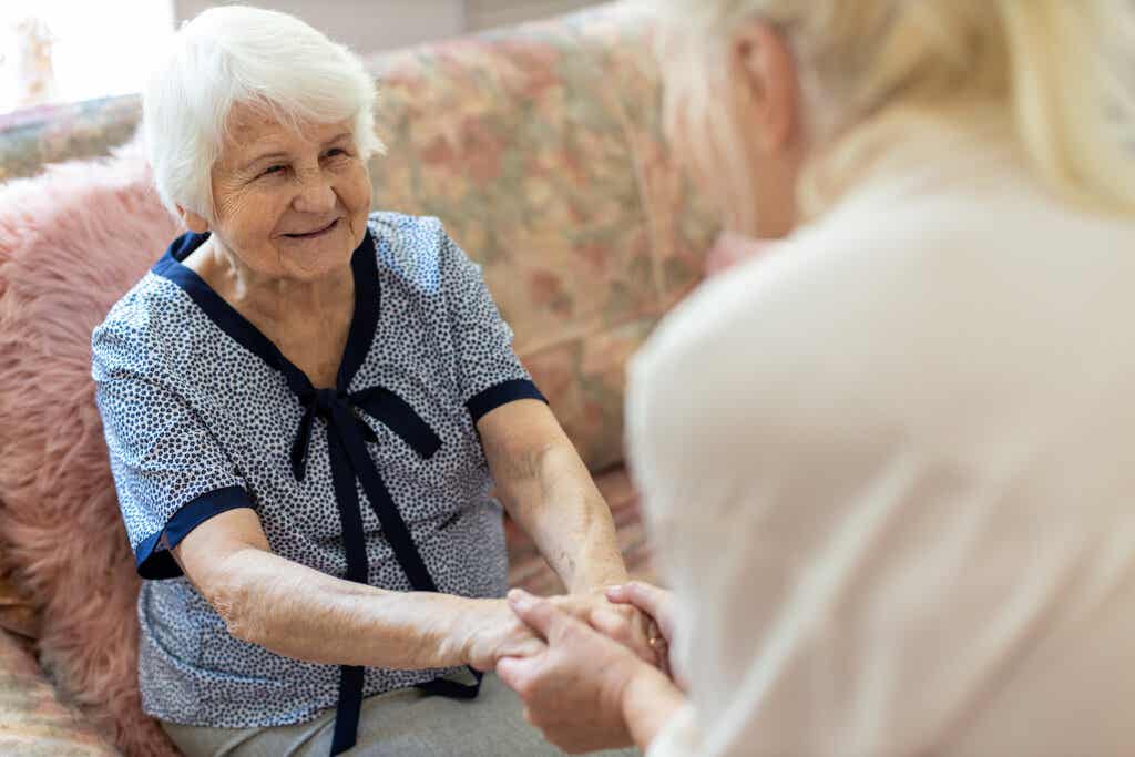 Starsza kobieta z demencją