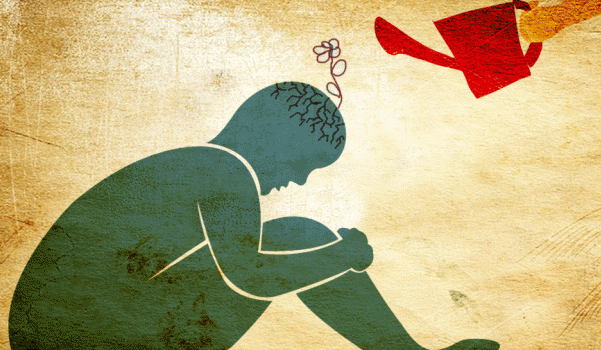 persona con regadera en la cabeza representando las frases de Daniel Kahneman