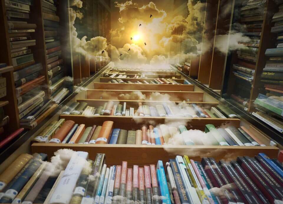 Librería con muchos libros