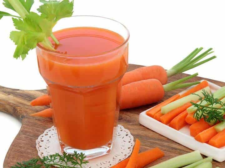 zumo de zanahoria, parte de la dieta antidepresiva