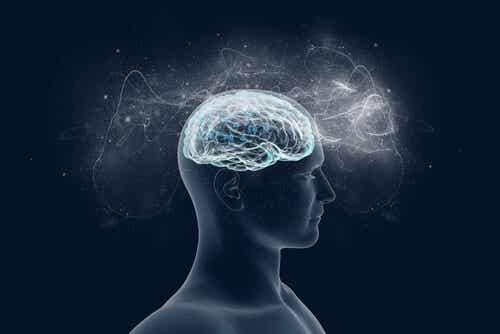Cerebro iluminando la mente de una persona