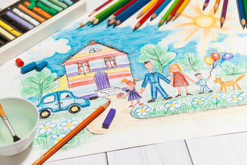 Dibujo de la familia