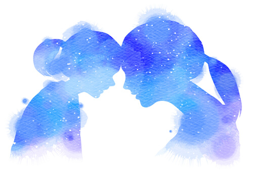 Madre con su hija mirándose