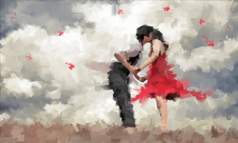 pareja besándose representando el arte de enamorarte