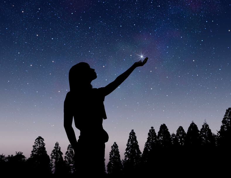 chica con estrella Ignorar con inteligencia