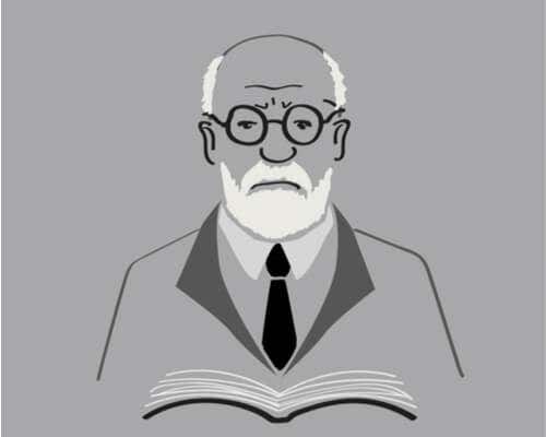 Freud con un libro
