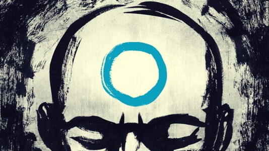 Hombre con círculo representando el jujitsu mental