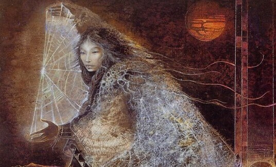 mujer arañan y el cazador de sueños