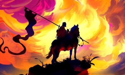 héroe a caballo simbolizando las teorías de Joseph Campbell