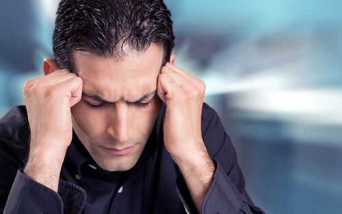 Hombre con ansiedad