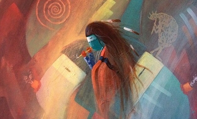 figura simbolizando la medicina del lobo