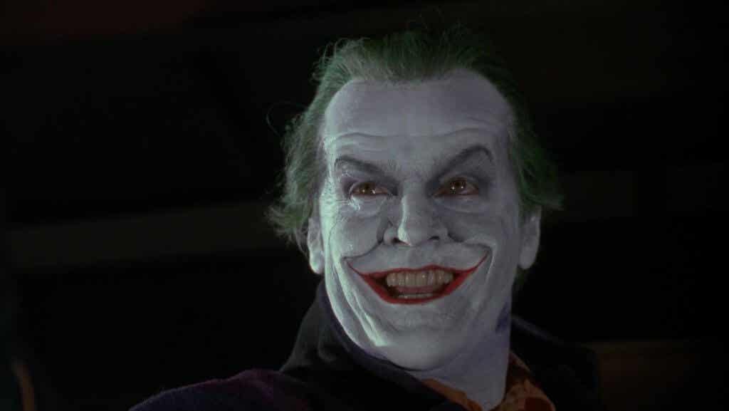 Joker interpretado por Jack Nicholson