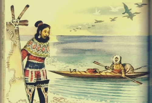 esquimal simbolizando el mito de los esquimales