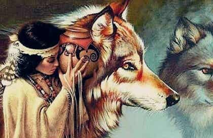 La mujer y los lobos, una bella leyenda Dakota