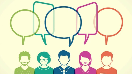 personas simbolizando cómo expresar las opiniones