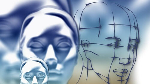 rostros representando las teorías de Franz Alexander