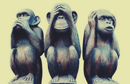 La metáfora de los tres monos y el buen vivir