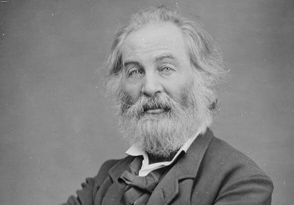 retrato simbolizando las frases de Walt Whitman