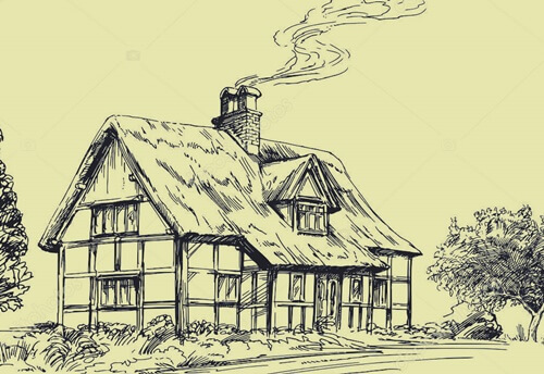 cabaña representando una historia con moraleja