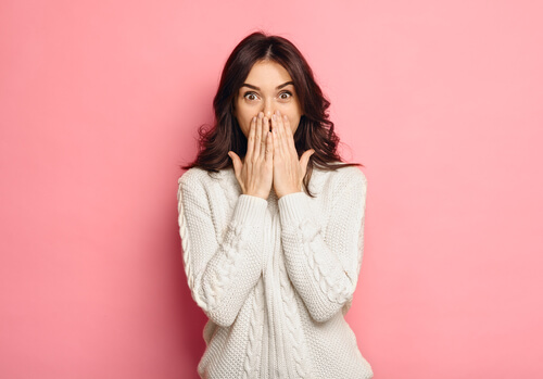 Mujer con cara de sorpresa