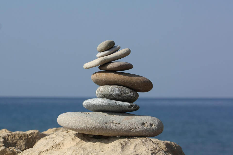 Piedras una encima de otras