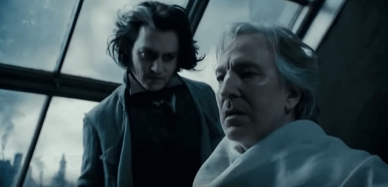 Sweeney Todd afeitando cliente