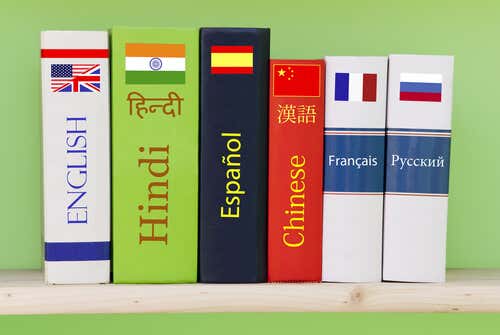 Libros de diferentes idiomas