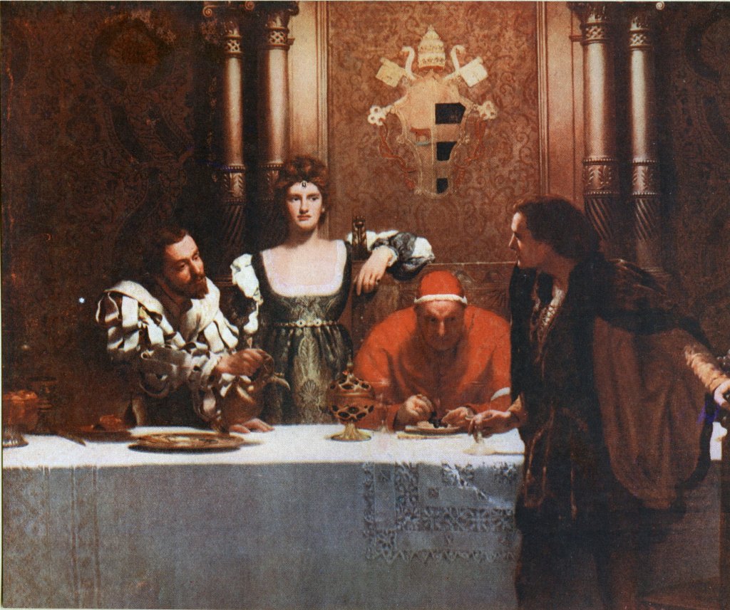 Cuadro de César Borgia del pintor John Collier