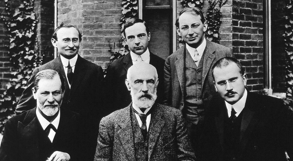 Freud y Jung con sus compañeros psicoanalíticos