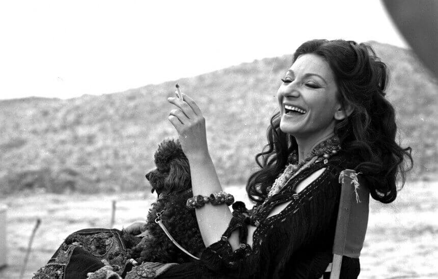 María Callas sonriendo