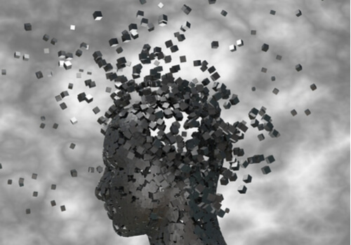 Hoofd valt in blokjes uiteen