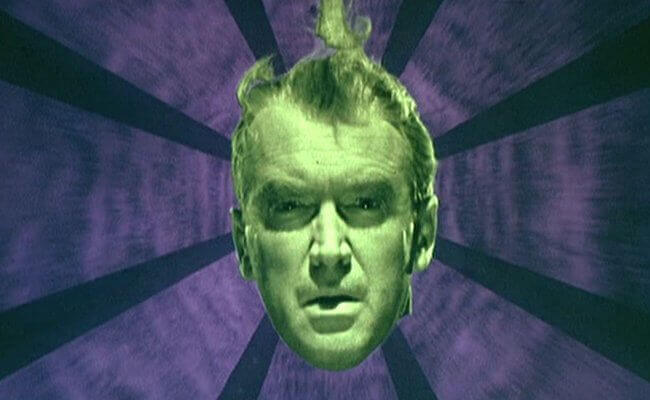 Cara de hombre de color verde