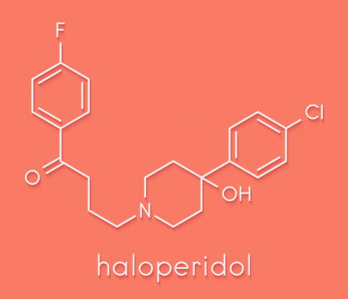Fórmula química del haloperidol