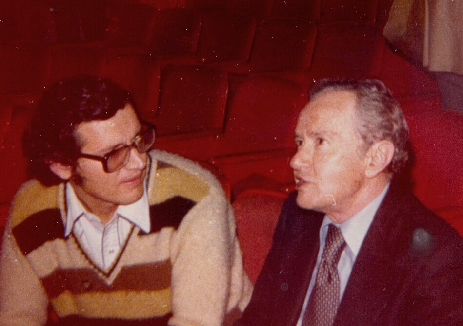 Herminio Martínez con Juan Rulfo
