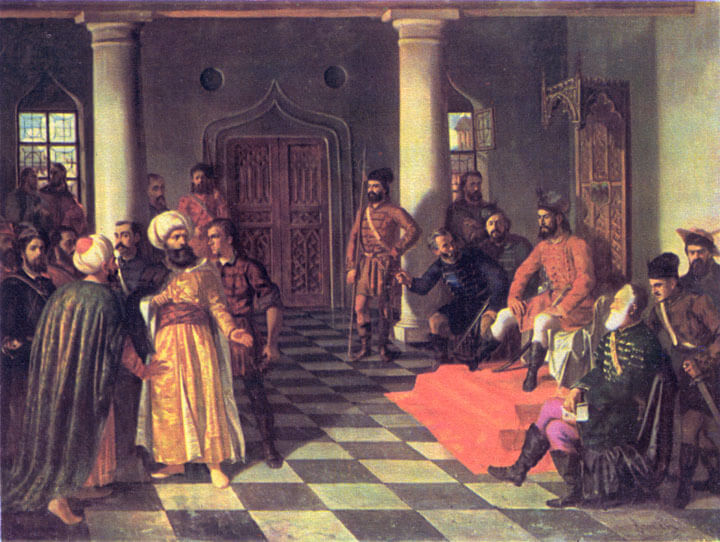 Vlad Tepes y los enviados turcos de Theodor Aman