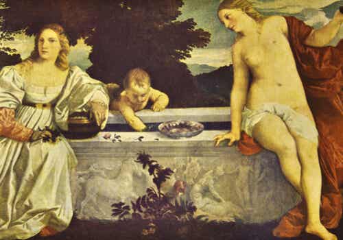 Amor sacro y amor profano de Tiziano