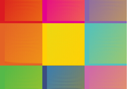 Cuadros de colores con estilo pop art